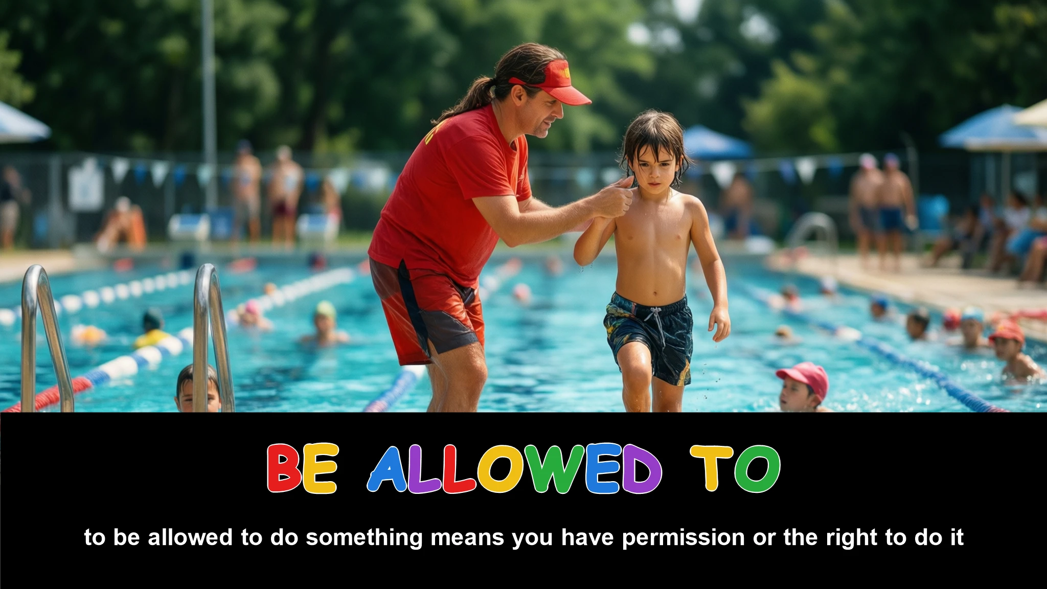 English Illustration for be allowed to